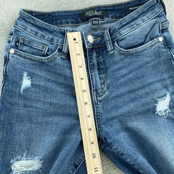 Judy Blue Relaxed Fit Jeans Womens 25 Blue 0290 - Picture 3 of 10